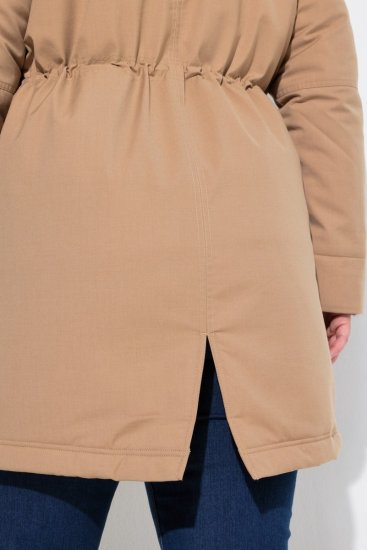 Ulla Popken 852028 Parka Beige - Mäntel - Große Größen: Mäntel für Damen