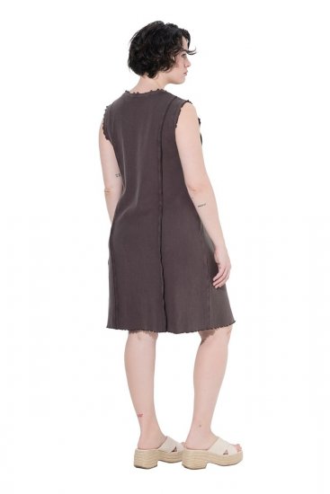 Ulla Popken 852190 Jerseykleid Mahagonibraun - Sommerkleider - Große Größen: Leichte Sommerkleider