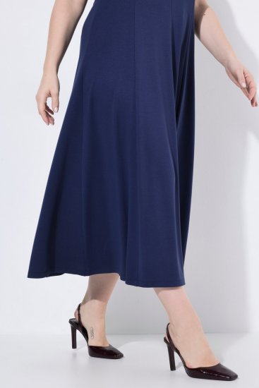 Ulla Popken 852680 Abendkleid Dunkelblau - Abendkleider - Abendkleider für Damen in großen Größen