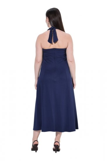 Ulla Popken 852680 Abendkleid Dunkelblau - Abendkleider - Abendkleider für Damen in großen Größen