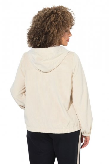 Ulla Popken 852802 Cordjacke Wollweiß - Jacken - Große Jacken für Damen