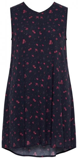 Ulla Popken 852824 Geblümtes Kleid Schwarz - Sommerkleider - Große Größen: Leichte Sommerkleider