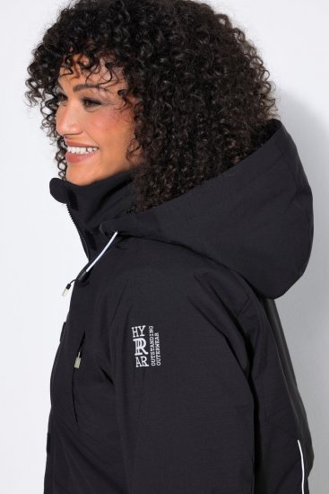 Ulla Popken 852901 Funktionsmantel Schwarz - Mäntel - Große Größen: Mäntel für Damen