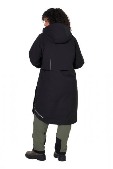 Ulla Popken 852901 Funktionsmantel Schwarz - Mäntel - Große Größen: Mäntel für Damen