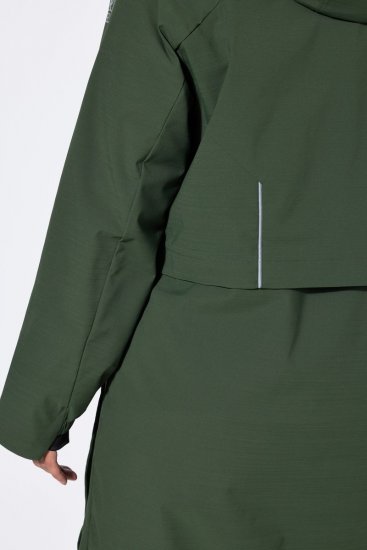 Ulla Popken 852901 Funktionsmantel Oliv - Mäntel - Große Größen: Mäntel für Damen