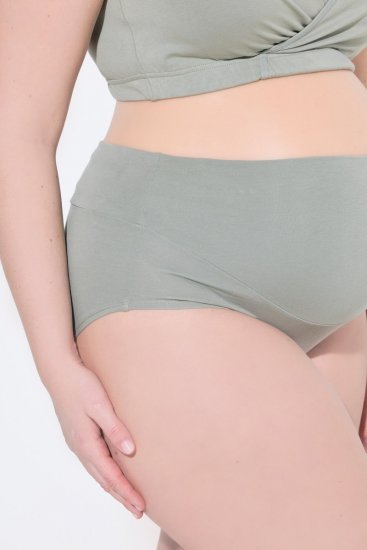Ulla Popken 853611 Umstandsslips Graugrün - Slips - 