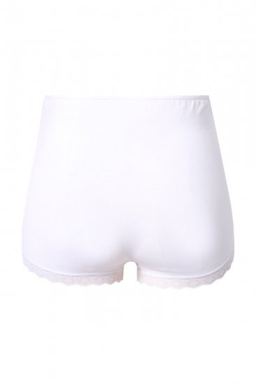 Ulla Popken 853631 Umstandsslips mit Spitze Weiß - Slips - 