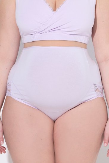 Ulla Popken 853640 Umstandsslips mit Spitze Altrosa - Slips - 