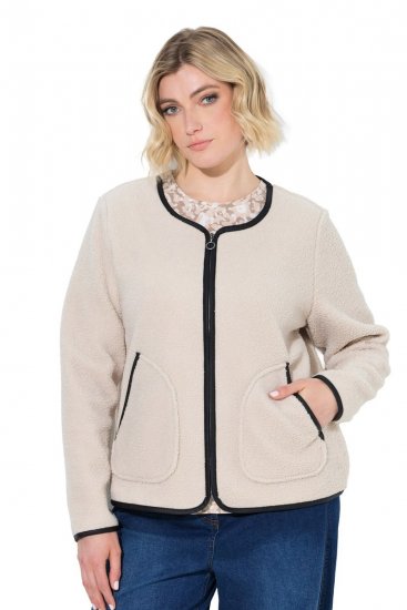 Ulla Popken 853685 Teddyjacke Champagner - Jacken - Große Jacken für Damen