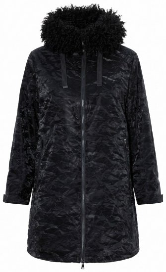 Ulla Popken 853831 Funktionsmantel Schwarz - Mäntel - Große Größen: Mäntel für Damen