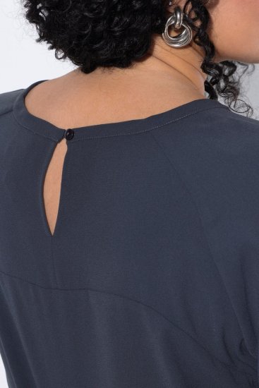Ulla Popken 853946 Kleid mit 3/4-Ärmeln Oliv - Kleider - Kleider für jede Größe