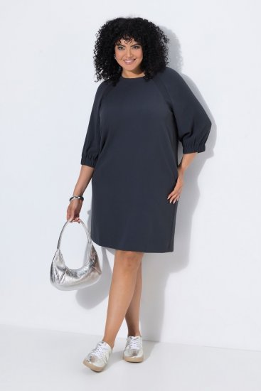 Ulla Popken 853946 Kleid mit 3/4-Ärmeln Oliv - Kleider - Kleider für jede Größe