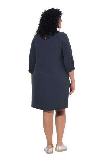 Ulla Popken 853946 Kleid mit 3/4-Ärmeln Oliv - Kleider - Kleider für jede Größe