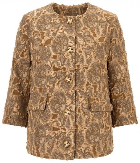 Ulla Popken 853996 Jacke Hellbraun - Jacken - Große Jacken für Damen