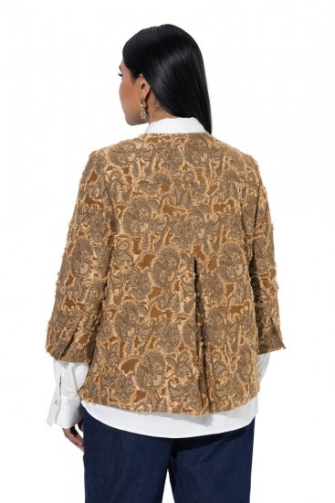 Ulla Popken 853996 Jacke Hellbraun - Jacken - Große Jacken für Damen