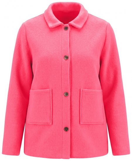 Ulla Popken 854200 Fleecejacke Rosa - Jacken - Große Jacken für Damen
