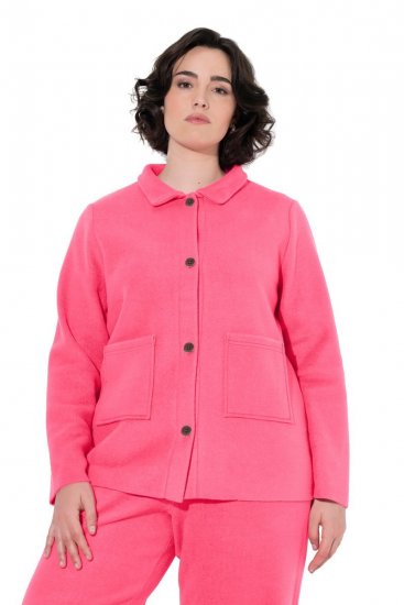 Ulla Popken 854200 Fleecejacke Rosa - Jacken - Große Jacken für Damen
