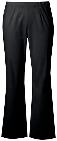 Ulla Popken 854910 Warme Stretchhose mit Gummibund Schwarz - Stoffhosen - Weite Stoffhosen für Damen