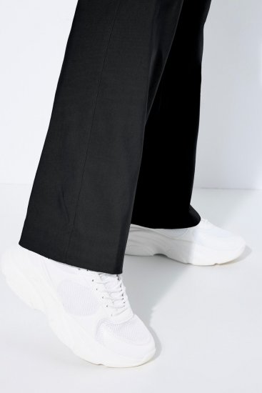 Ulla Popken 854910 Warme Stretchhose mit Gummibund Schwarz - Stoffhosen - Weite Stoffhosen für Damen