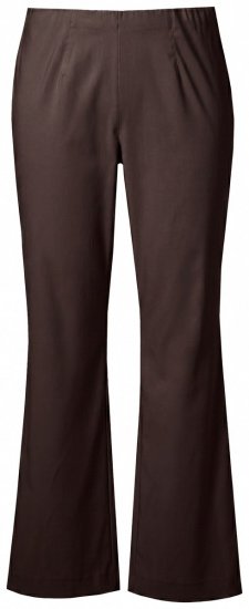 Ulla Popken 854910 Warme Stretchhose mit Gummibund Mahagonibraun - Stoffhosen - Weite Stoffhosen für Damen