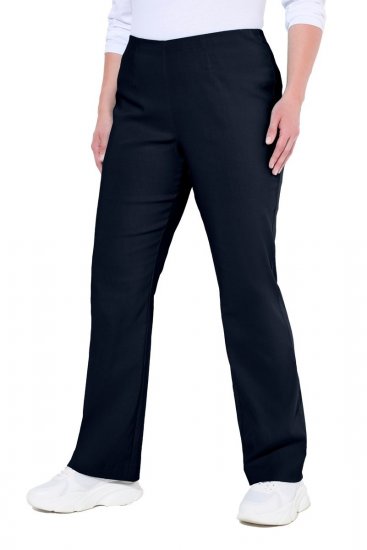 Ulla Popken 854910 Warme Stretchhose mit Gummibund Dunkelblau - Stoffhosen - Weite Stoffhosen für Damen