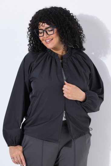 Ulla Popken 854962 Bomberjacke Oliv - Jacken - Große Jacken für Damen