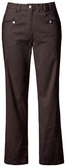 Ulla Popken 854987 Warme Stretchhose mit Komfortbund Mahagonibraun - Stoffhosen - Weite Stoffhosen für Damen