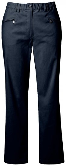 Ulla Popken 854987 Warme Stretchhose mit Komfortbund Dunkelblau - Stoffhosen - Weite Stoffhosen für Damen
