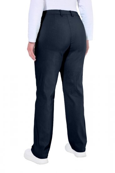 Ulla Popken 854987 Warme Stretchhose mit Komfortbund Dunkelblau - Stoffhosen - Weite Stoffhosen für Damen