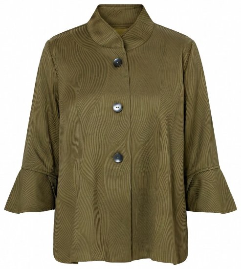 Ulla Popken 855125 Jacke Khaki - Jacken - Große Jacken für Damen
