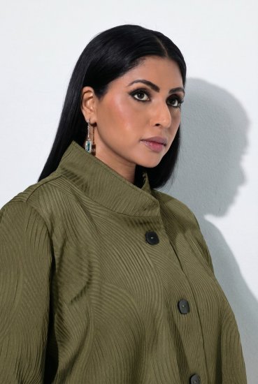 Ulla Popken 855125 Jacke Khaki - Jacken - Große Jacken für Damen