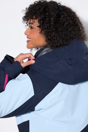 Ulla Popken 855307 HYPRAR Skijacke mit abnehmbarer Kapuze Dunkelblau - Skibekleidung - 