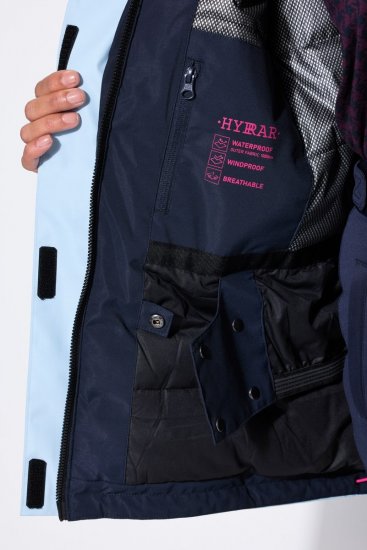 Ulla Popken 855307 HYPRAR Skijacke mit abnehmbarer Kapuze Dunkelblau - Skibekleidung - 