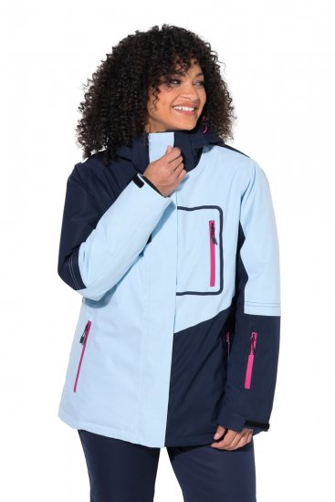 Ulla Popken 855307 HYPRAR Skijacke mit abnehmbarer Kapuze Dunkelblau - Skibekleidung - 
