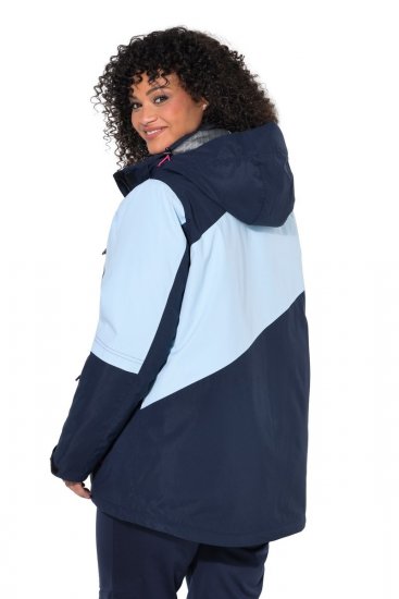 Ulla Popken 855307 HYPRAR Skijacke mit abnehmbarer Kapuze Dunkelblau - Skibekleidung - 