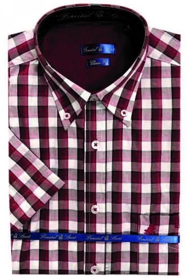 Forestal 901222E Check Shirt Red - Herrenhemden - Herrenhemden in großen Größen