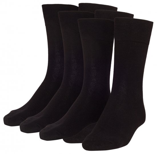 Adamo Aaron Soft-socks Black 3-pack - Herrenunterwäsche & bademode - Herrenunterwäsche & Bademode in großen Größen