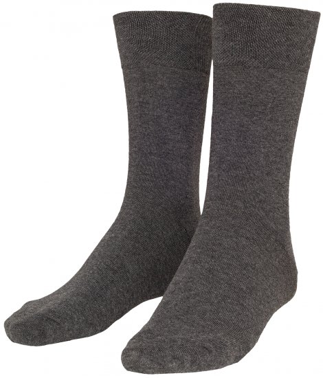 Adamo Aaron Soft-socks Charcoal 3-pack - Herrenunterwäsche & bademode - Herrenunterwäsche & Bademode in großen Größen