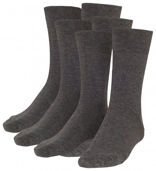 Adamo Aaron Soft-socks Charcoal 3-pack - Herrenunterwäsche & bademode - Herrenunterwäsche & Bademode in großen Größen