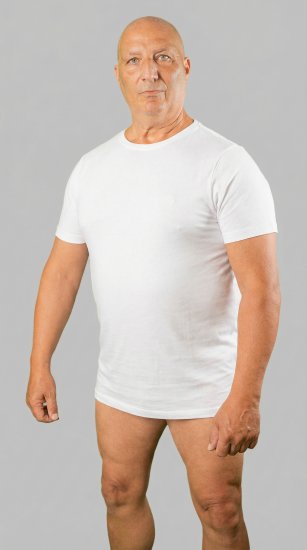 20 Nodi Mezzogiorno Sports T-Shirt White - Herren-T-Shirts - Herren-T-Shirts in großen Größen