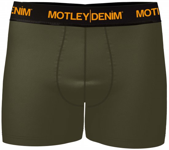 Motley Denim Amsterdam Boxershorts Dark Khaki 2-pack - Herrenunterwäsche & bademode - Herrenunterwäsche & Bademode in großen Größen