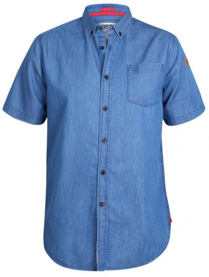 D555 Arnold Denim Shirt - Herrenhemden in großen Größen - Herrenhemden in großen Größen