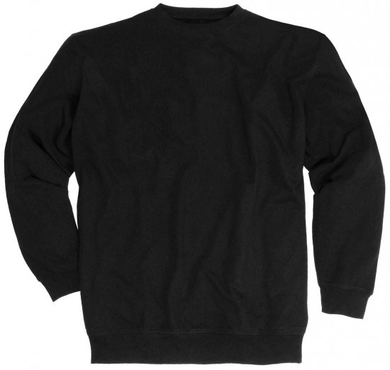 Adamo Athen Crew neck Sweatshirt Black - Herren-sweater und -hoodies - Herren-Sweater und -Hoodies in großen Größen