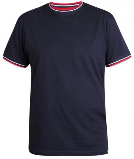 D555 Bates T-shirt Navy - Herren-T-Shirts - Herren-T-Shirts in großen Größen