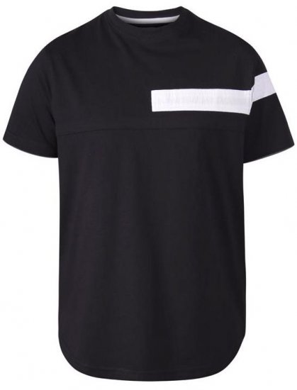 D555 Beat T-Shirt Black - Herren-T-Shirts - Herren-T-Shirts in großen Größen