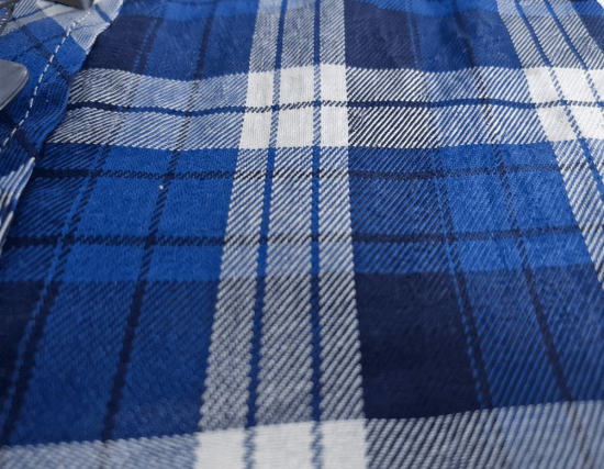 Kam Jeans 6369 Checked Short Sleeve Shirt Blue - Herrenhemden - Herrenhemden in großen Größen