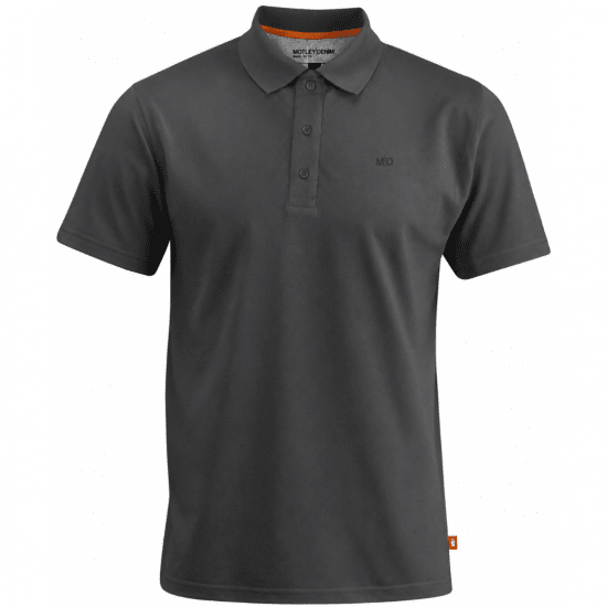 Motley Denim Bratislava Polo Charcoal - Polo-shirts für herren - Polo-Shirts für Herren in großen Größen