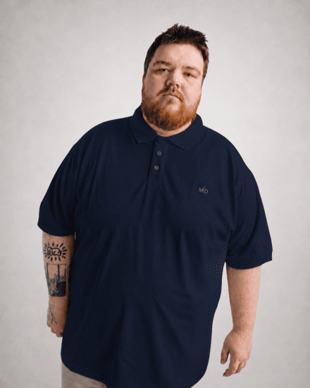 Motley Denim Bratislava Polo Navy - Polo-shirts für herren - Polo-Shirts für Herren in großen Größen