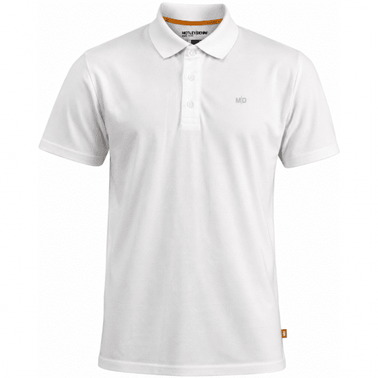 Motley Denim Bratislava Polo White - Polo-shirts für herren - Polo-Shirts für Herren in großen Größen