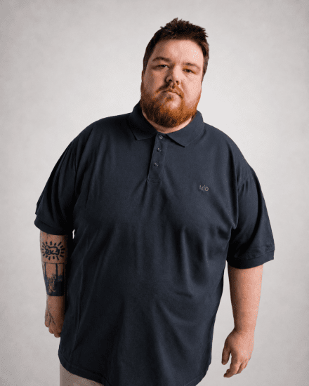 Motley Denim Bratislava Polo Dark Indigo - Polo-shirts für herren - Polo-Shirts für Herren in großen Größen